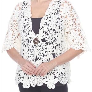 Neon Buddha, Romance Cardigan 100% Cotton lace